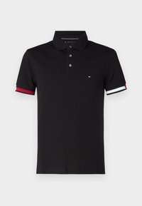 FLAG CUFF SLIM - Polo - black