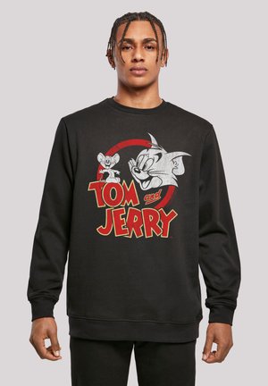 TOM UND JERRY DISTRESSED LOGO - Sweatshirt - black