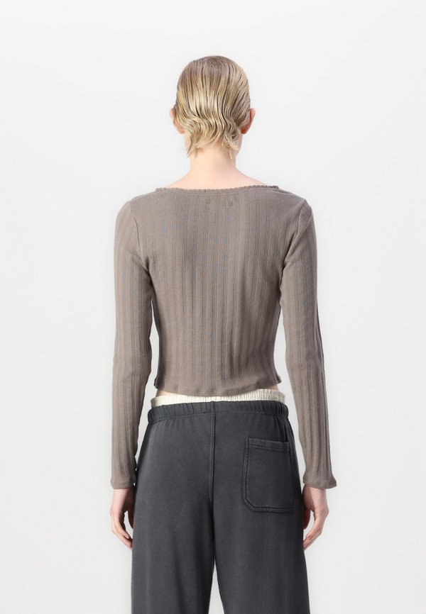 POINTELLE SCOOP CARDI - Cardigan - plymouth rock3