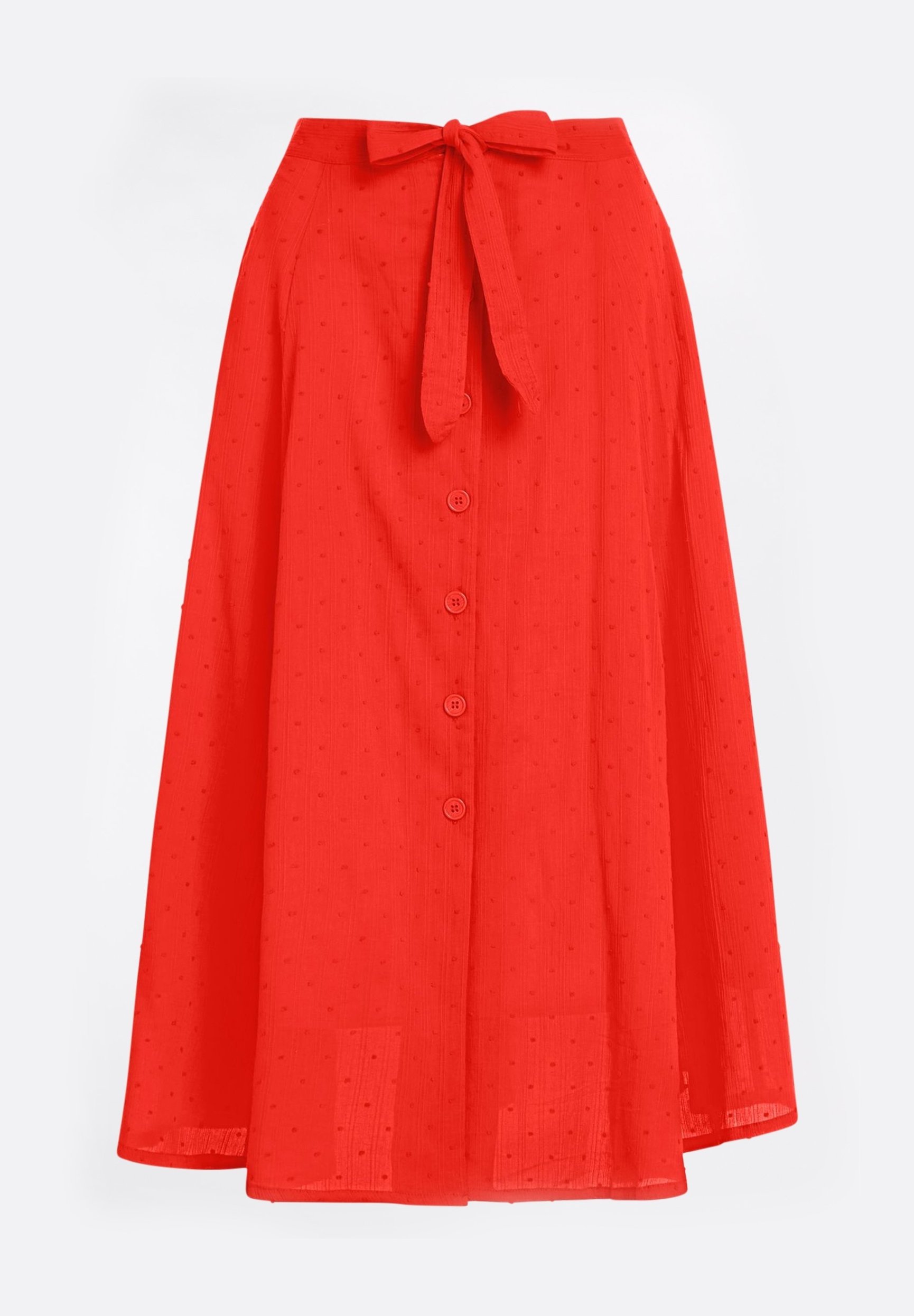 King Louie JUDY VERANO - A-line skirt - fire red/red - Zalando