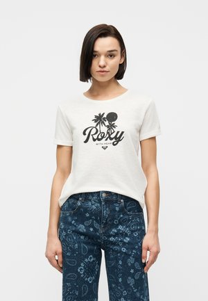 OCEANWAVE REGULAR SLUB - Μπλουζάκι με στάμπα - coconut milk