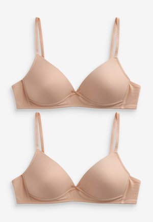 2 PACK  - Trojuholníková podprsenka - tan