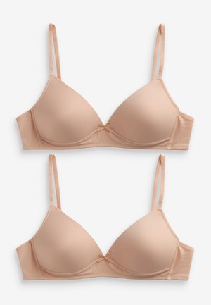 2 PACK  - Reggiseno a triangolo - tan