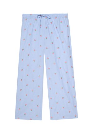 Yamamay, TASTY FRUITS - PAJAMAS TROUSERS - Nattøj bukser - light blue embroidered