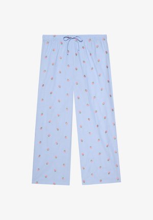 Yamamay, TASTY FRUITS - PAJAMAS TROUSERS - Nattøj bukser - light blue embroidered