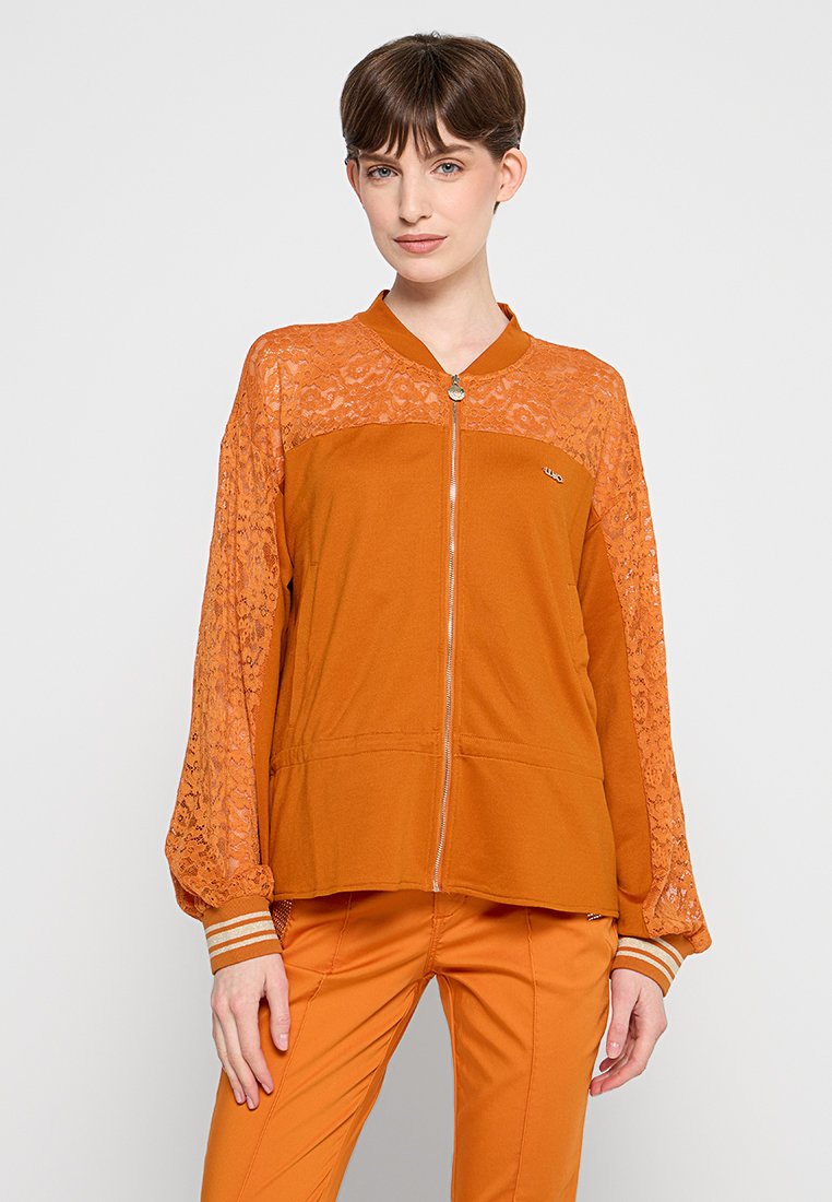 LIU JO Sweater met rits oranje