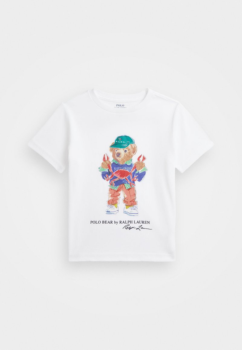 Polo Ralph Lauren - POLO BEAR COTTON JERSEY TEE - T-shirt imprimé - white, Agrandir