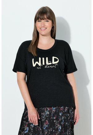WILD AT HEART GRAPHIC TEE - Camiseta estampada - black
