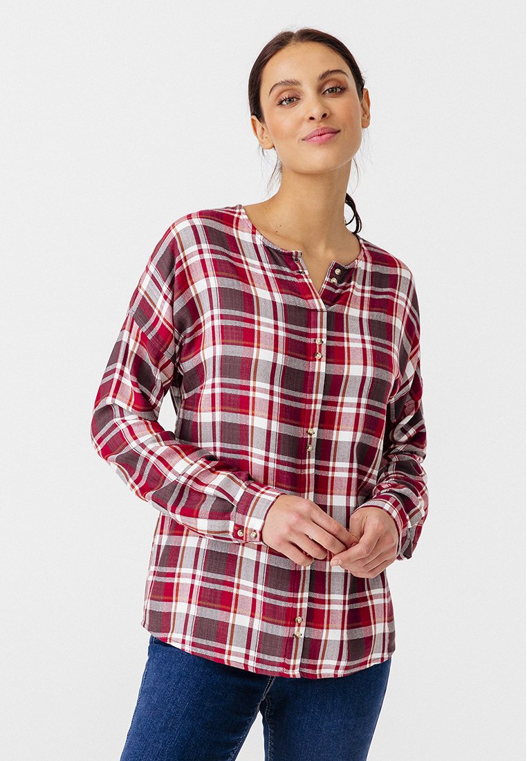 Damart Blouse rood Damart Blouse rood