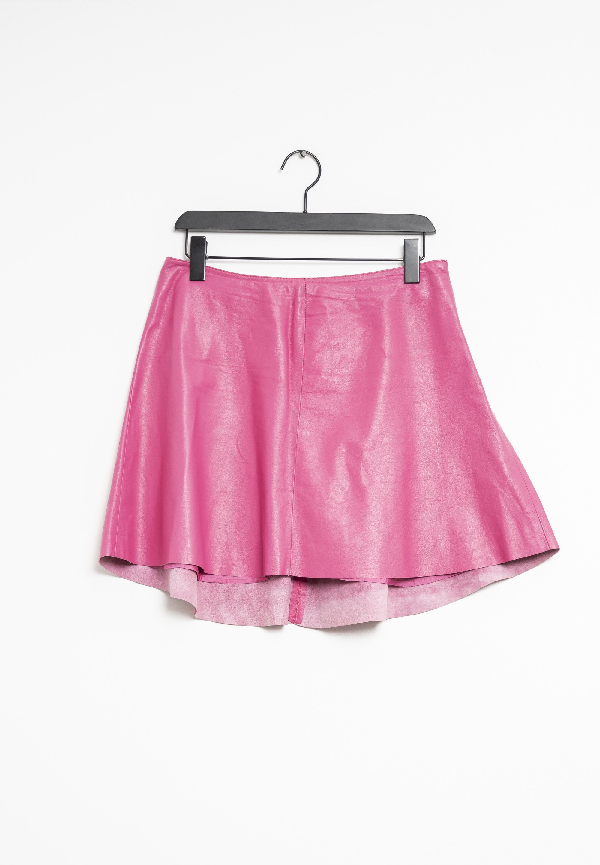 Faux Leather Zara Pink Metallic Skirt Jenner Metallic Faux Leather