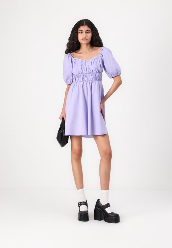 V PUFF SWEETHEART MINI - Day dress - warm violet4