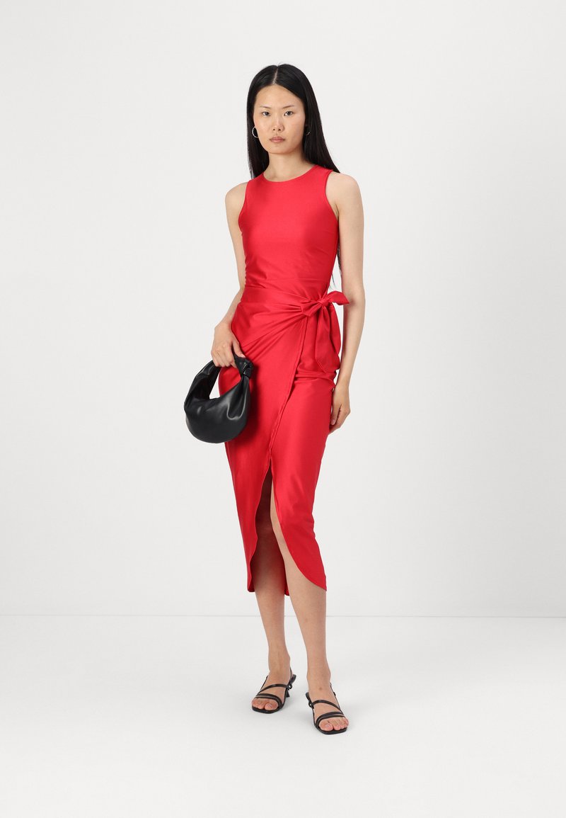 WAL G. MILLY KNOT MIDI DRESS - Cocktail dress / Party dress - red - Zalando.ie WAL G. MILLY KNOT MIDI DRESS - Cocktail dress / Party dress - red - Zalando.ie