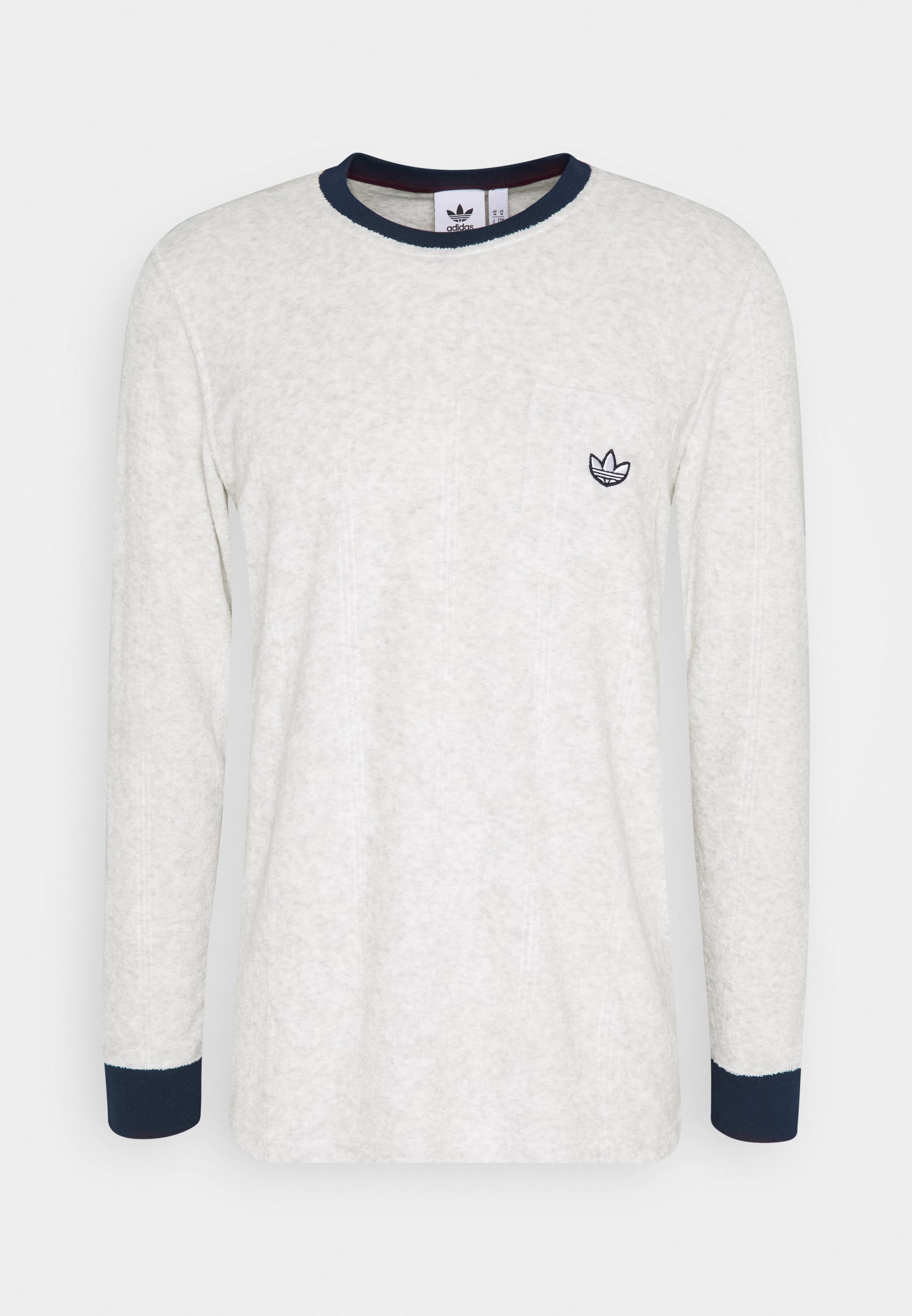 adidas Originals SAMSTAG TERRY Langarmshirt white adidas Originals Samstag Polo Neck Herren Sweatshirt