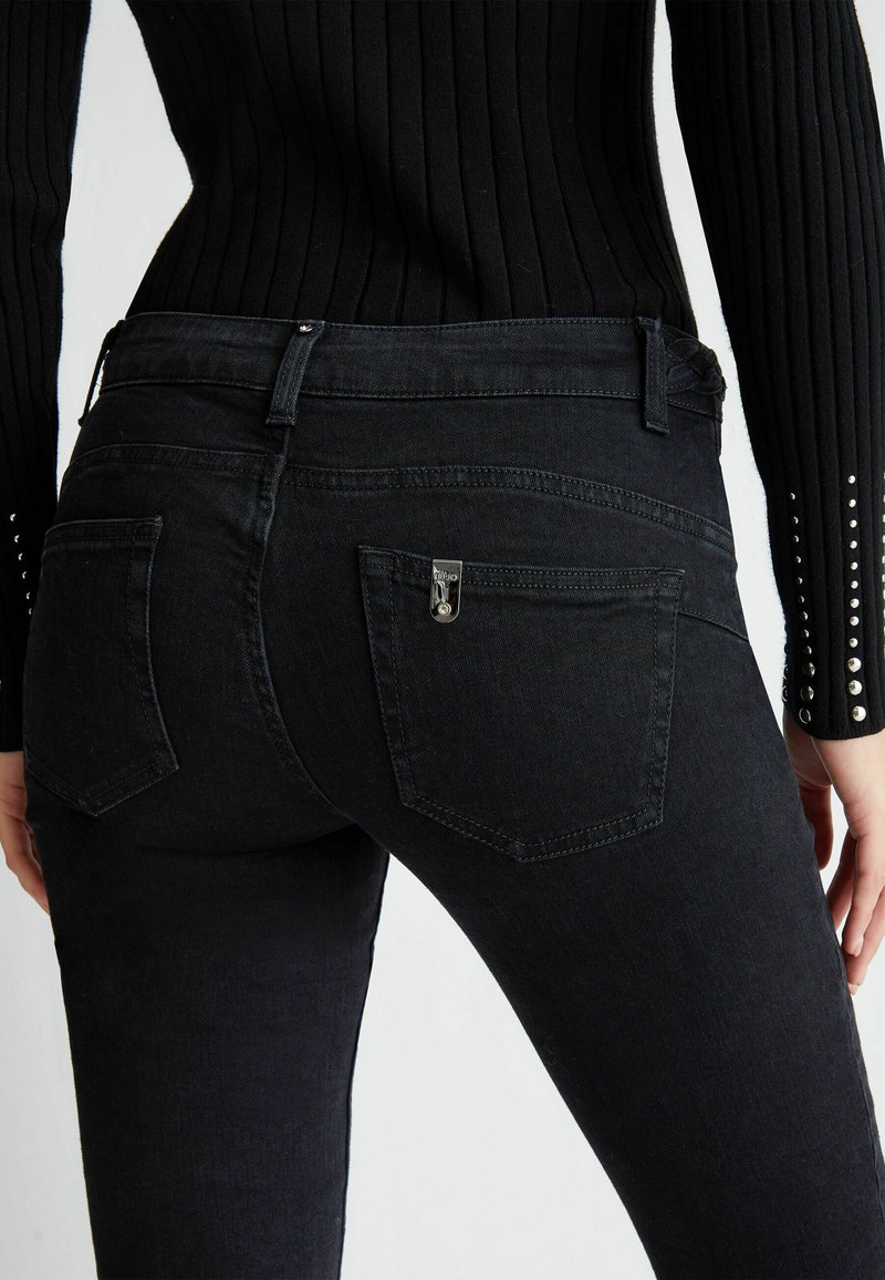 Jeans Donna LKJ1001BLK Con Fodera In Kevlar – Protettivi, Impermeabili, Vita Alta, Denim Lavato, Per Motocicliste