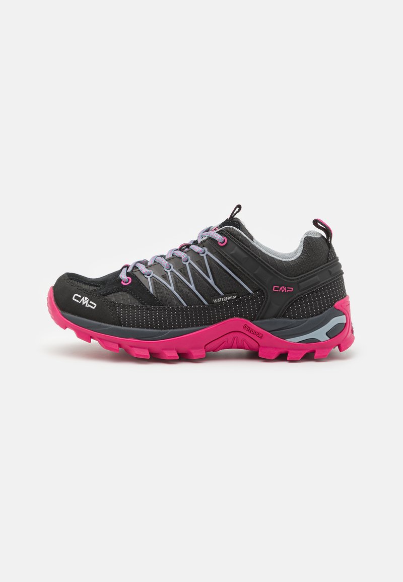 CMP - RIGEL LOW TREKKING SHOE WP - Hikingskor - antracite/fuxia, Förstora