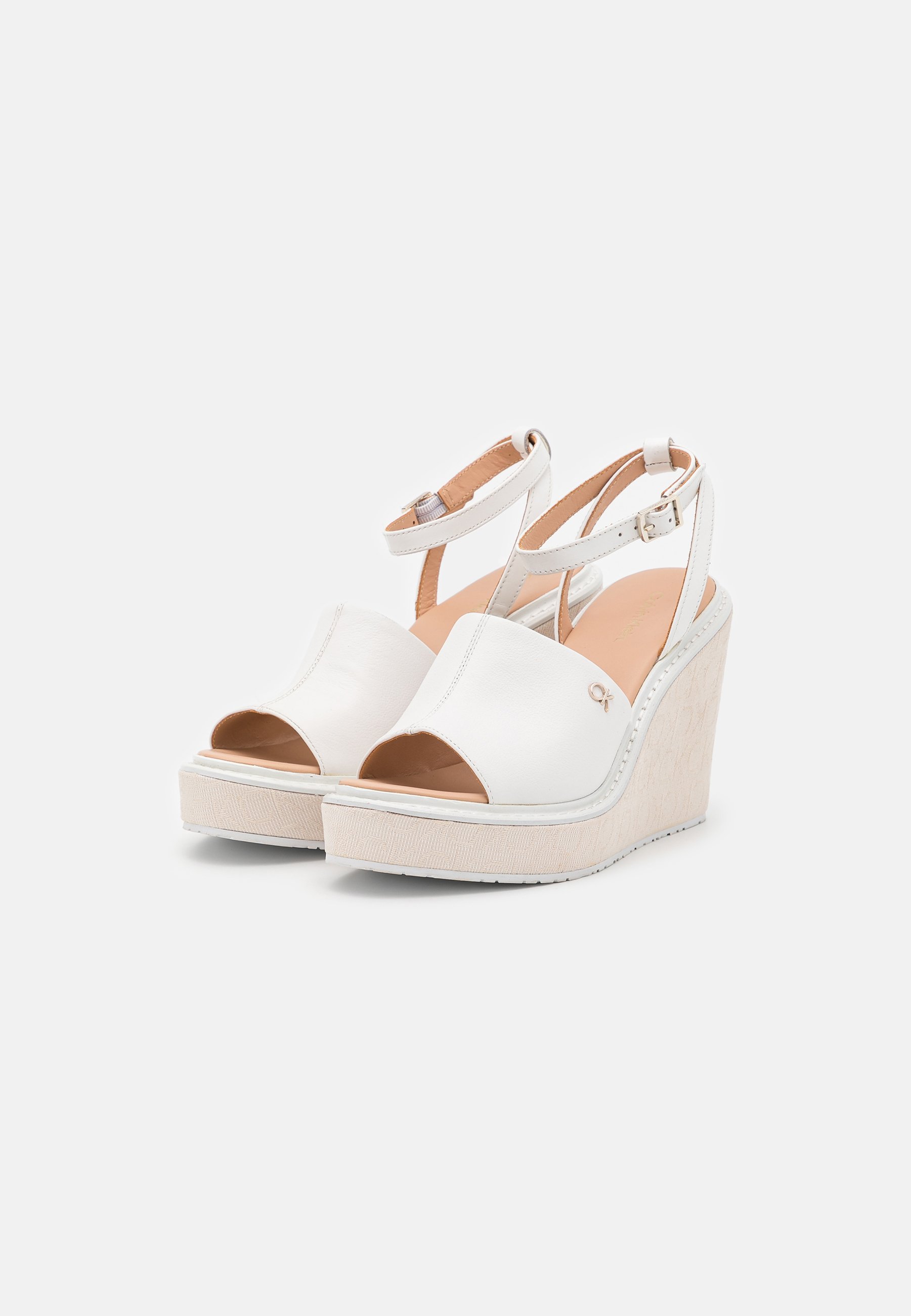 neutral platform sandals