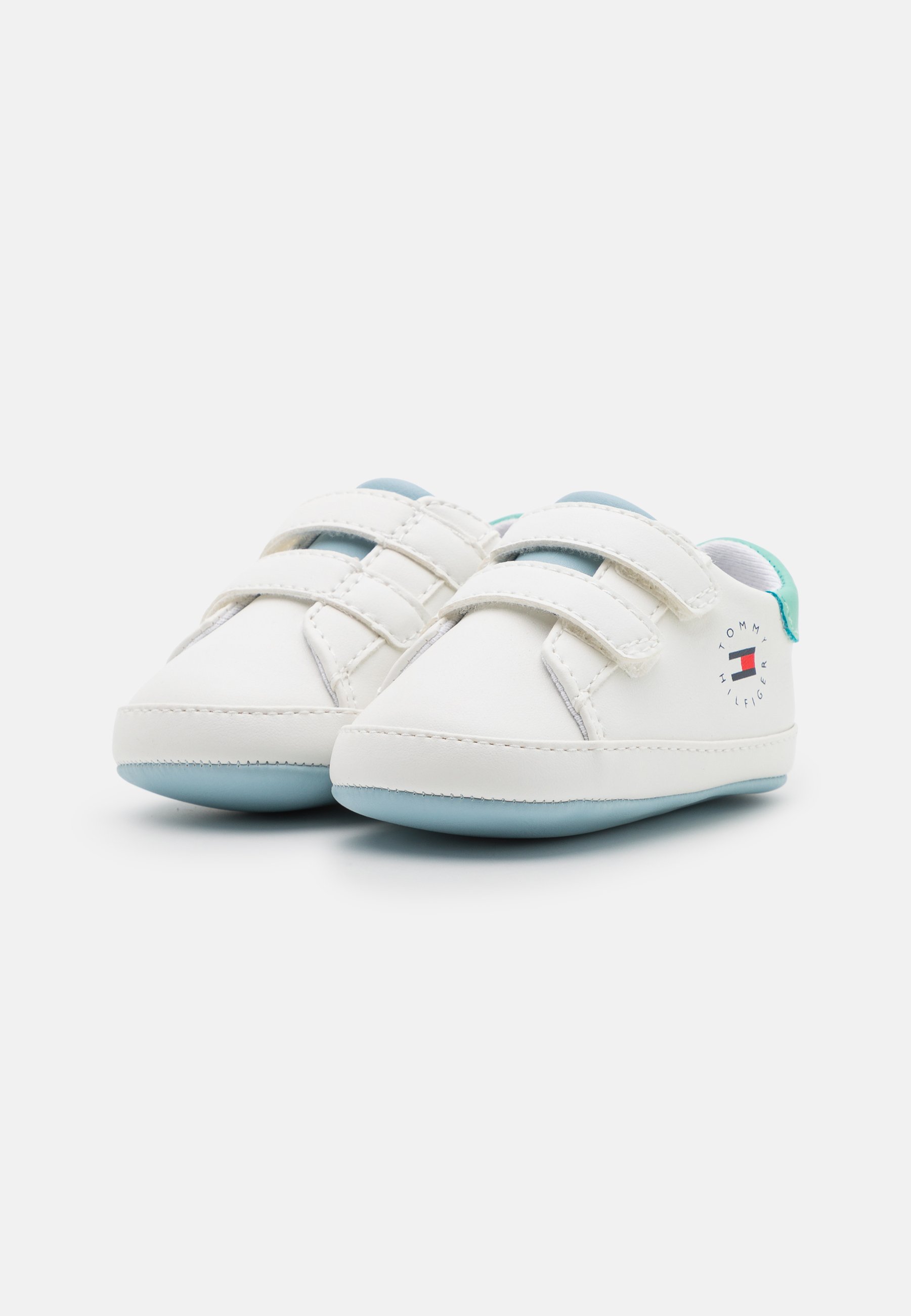 Tommy Hilfiger INFANT UNISEX - Babyschoenen - white/light  blue/aquamarine/wit - Zalando.nl