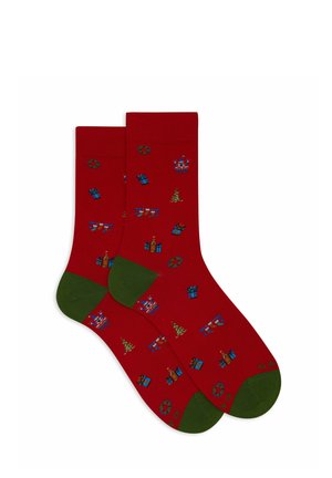 Gallo WITH MIXED CHRISTMAS MOTIF - Calze - papavero