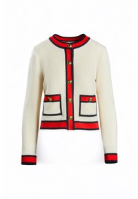 MANGORA - Cardigan - panna blu rosso