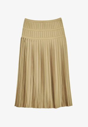Reiss, REGULAR FIT - EVA PLEATED MIDI - A-line skirt - gold