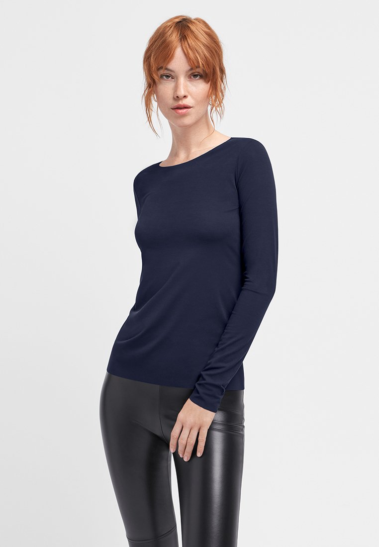 Wolford AURORA PURE - Langarmshirt - navy opal