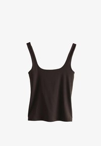 Unselected, chocolate brown