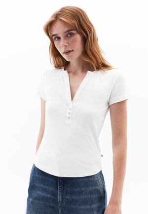 OXXO WITH BUTTON DETAIL - T-shirt basic - ice milk