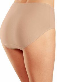 Bežice visoke gaćice izrađene od mekog, rastezljivog materijala. Imaju glatku površinu i delikatnu oštricu duž nogu i struka.