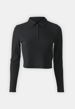ONLY, ONLNELLA HALF ZIP - Top dugih rukava - black