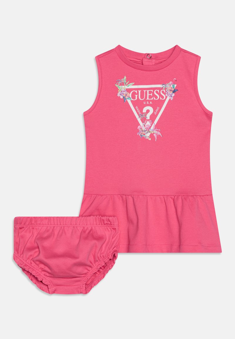 Guess - BABY SLEEVELESS DRESS - Jerseyjurk - scared pink, Vergroten