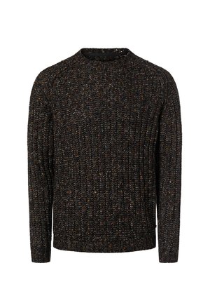 Strickpullover - schwarz weiß