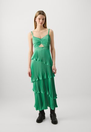 TIERED PLEATED MIDI  - Oblačila za posebne priložnosti - green spruce