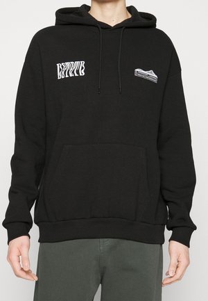 Felpa con cappuccio - black
