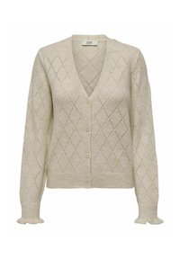 JDY JDYLETTY LS V-NECK - Vest - whitecap gray