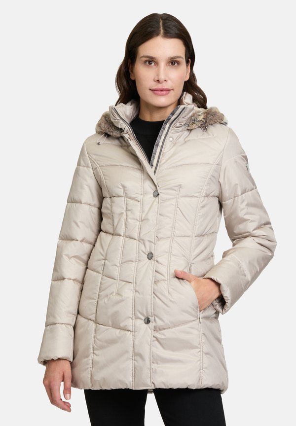 MIT KAPUZE - Wintermantel - silver cloud