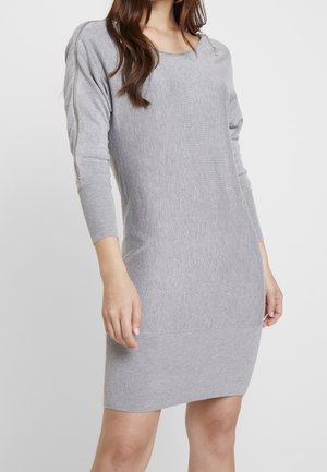 Stickad klänning - grey