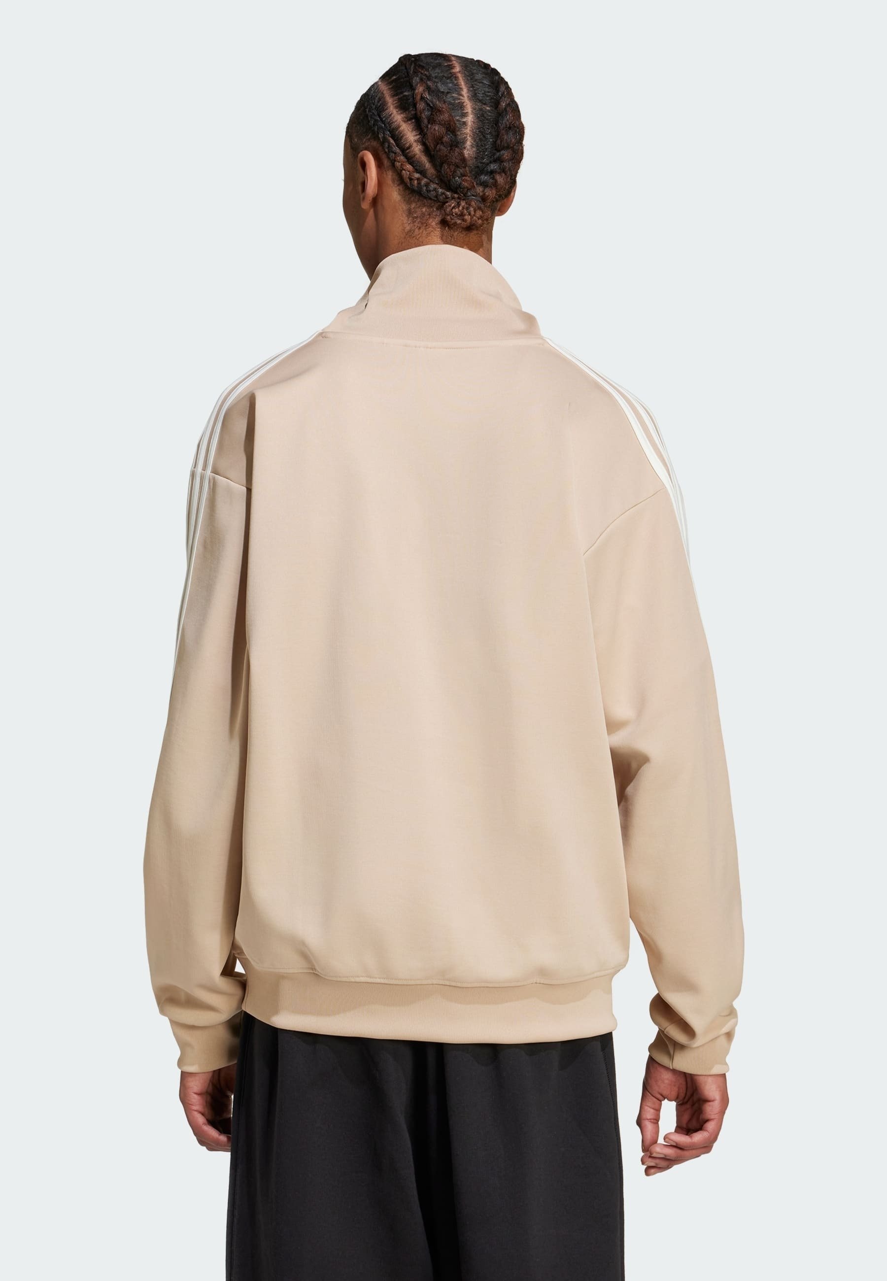 adidas funnel neck track top ベージュ　S adidas Adicolor Funnel Neck Track Top - Beige | Free
