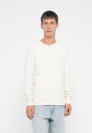 HENLEY - Hosszú ujjú felső - ivory frost