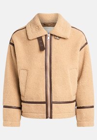 JACKET BOXY FIT - Fleecová bunda - travertine
