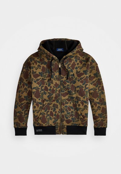 Polo Ralph Lauren CAMO DOUBLE-KNIT HOODIE - Sweater met rits - multi-coloured