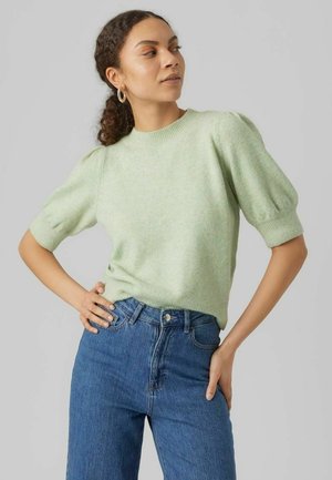 Vero Moda VMDOFFY O-NECK  - Basic T-shirt - reseda