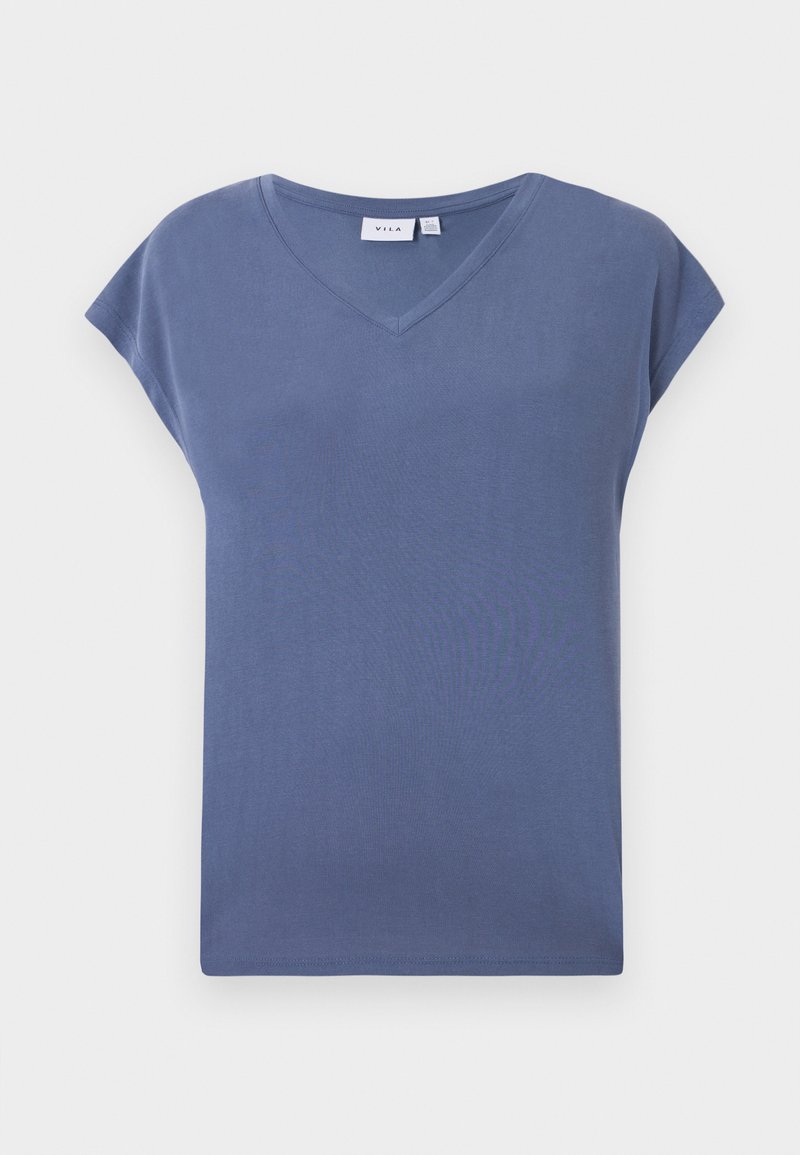 Vila T-shirt basic blauw Vila T-shirt basic blauw