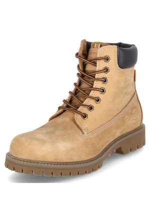 Schnürstiefelette - beige