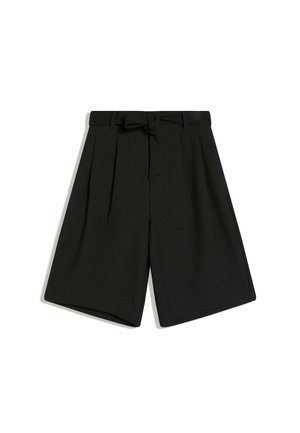 Bershka, WIDE-LEG WITH BELT - BERMUDA SHORTS - Shortsit - black