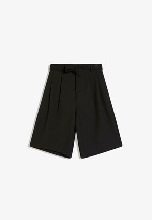 Bershka, WIDE-LEG WITH BELT - BERMUDA SHORTS - Shorts - black