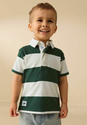 Next, REGULAR FIT - SHORT SLEEVE RUGBY POLO SHIRT  . - Polo - green white
