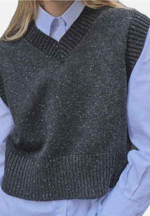 Strickpullover - mottled grey