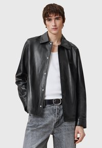 AllSaints ARLINGTON  - Nahkatakki - black