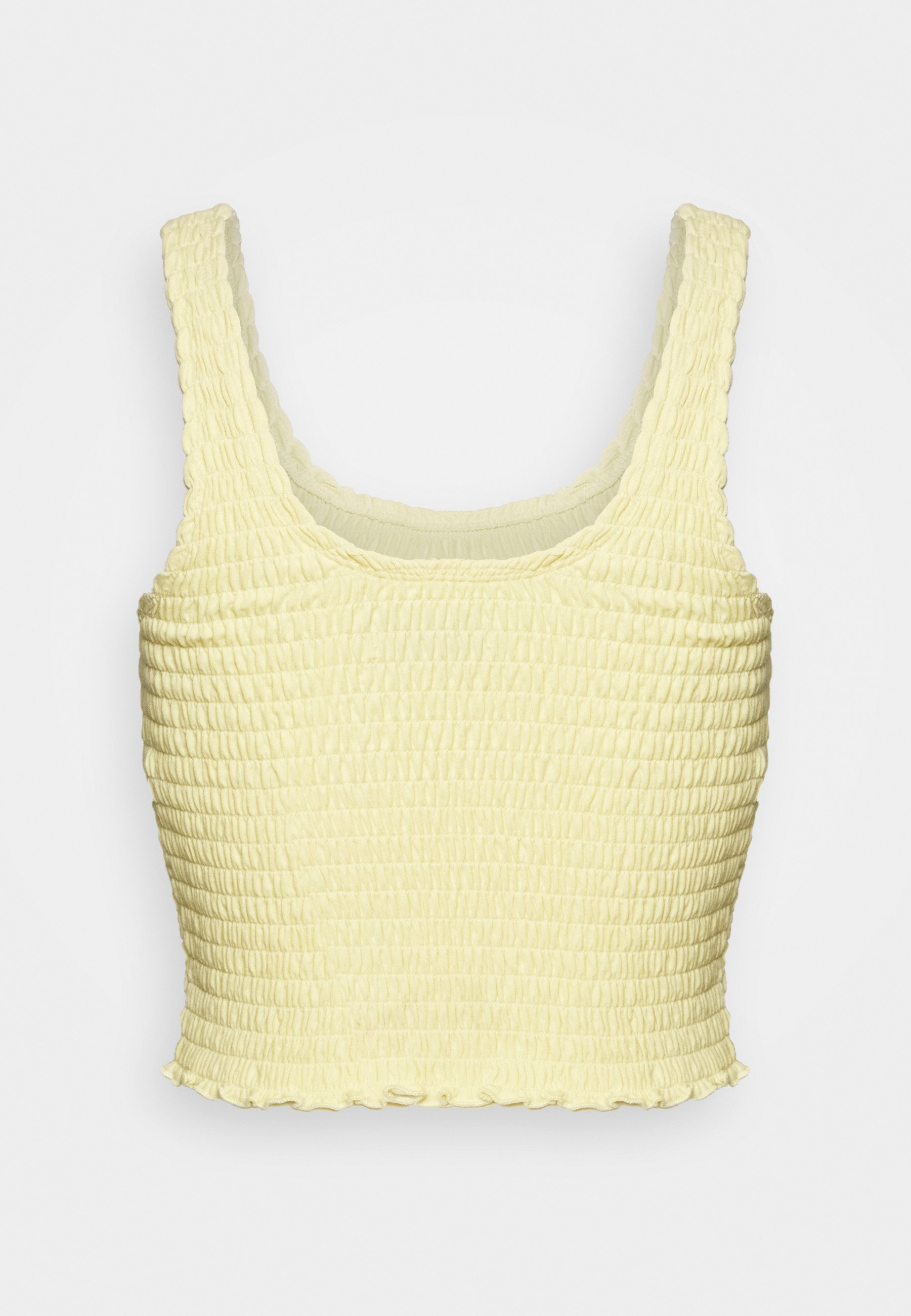 yellow tank top