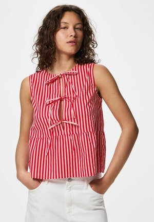 Pieces TOP PCJOLLY GEBUNDENES - Bluse - rush